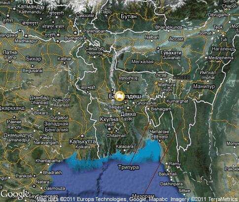 地图: 孟加拉国