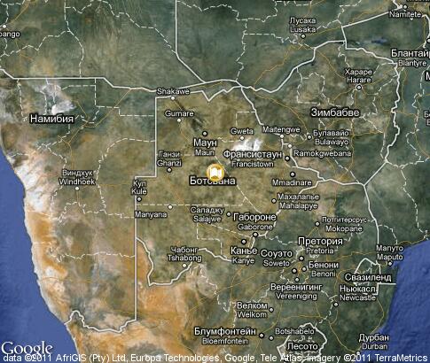 地图: 博茨瓦纳