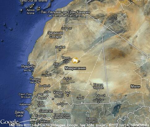 карта: Мавритания