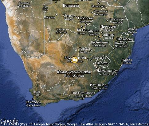 карта: Южная Африка