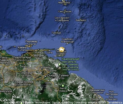 地图: 特里尼达和多巴哥